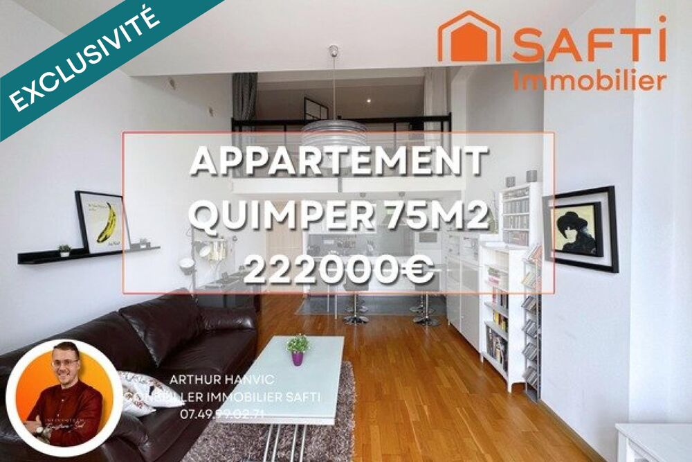 Vente Appartement Appartement de 75 m² avec terrasse de 25 m² et parking Quimper