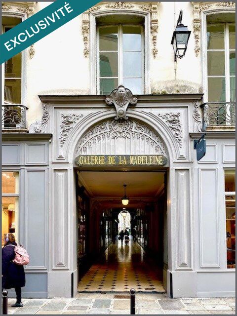 CESSION DE DROIT AU BAIL GALERIE MADELEINE PARIS 8EME LOCAL 130 M2 89000 75008 Paris 8e arrondissement