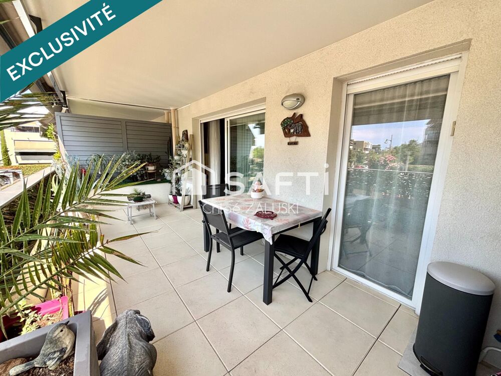 Appartement T4 avec piscine, garage et place de parking privative