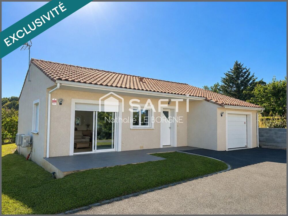 Jolie maison de plain pied avec garage