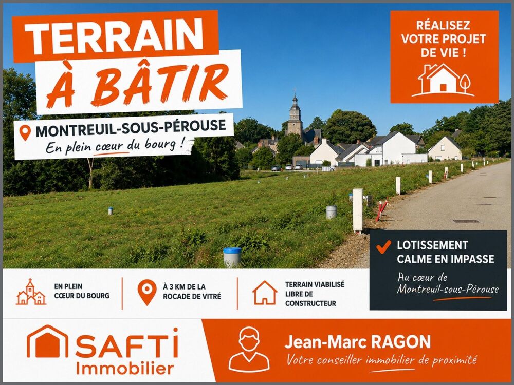 Vente Terrain Terrain à bâtir de 486 m² Montreuil-sous-perouse