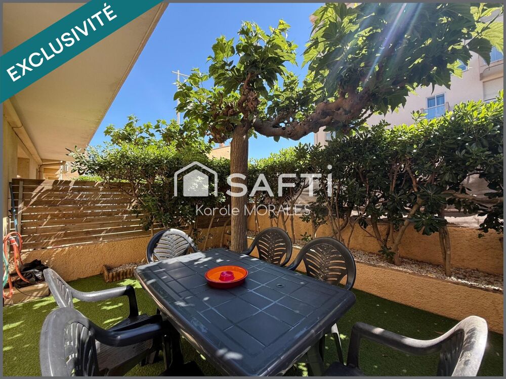 Vente Appartement CANET EN ROUSSILLON ,T3 EN REZ-DE-JARDIN, 50 m DE LA PLAGE Canet-en-roussillon