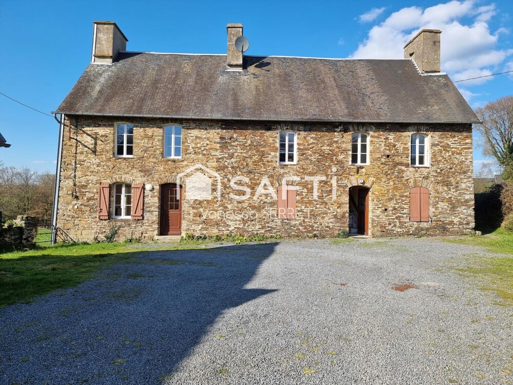 Vente Maison Corps de ferme en pierre avec 2 maisons - 3 dépendances– 184 m² – Terrain 1 799 m² – BAUDRE Baudre