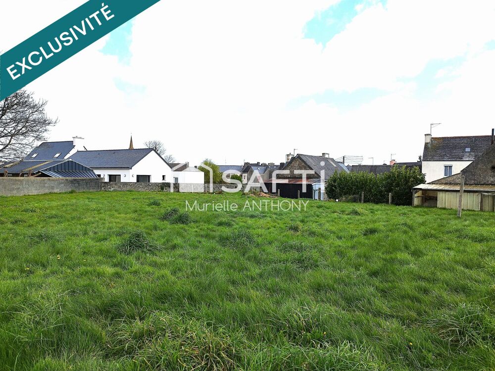 Vente Terrain RARE. BEAU TERRAIN CONSTRUCTIBLE AU COEUR DU BOURG Pleyber-christ