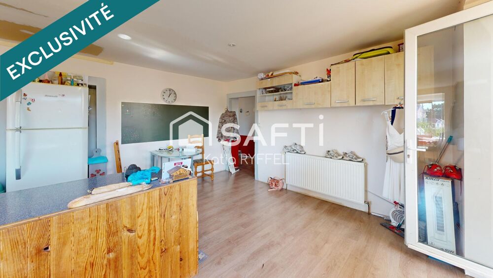 188 m² habitable, 1000m² de terrain, chauffage central