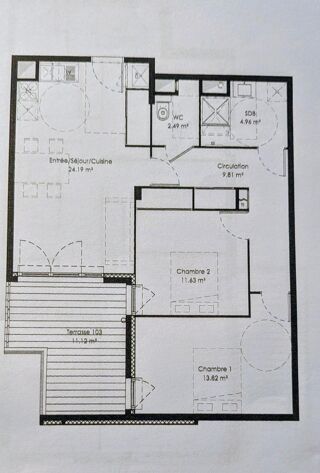  Appartement � vendre 3 pi�ces 67 m�