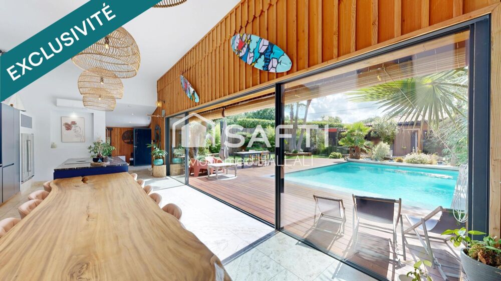 Vente Maison Villa d'exception 185 m², cuisine d'été, piscine Sanguinet