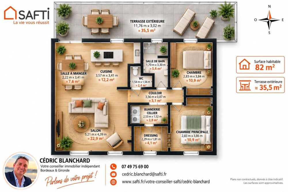 Vente Maison Maison récente 2 chambres, possibilité 3e chambre, jardin de 609 m² Lugon-et-l'ile-du-carnay