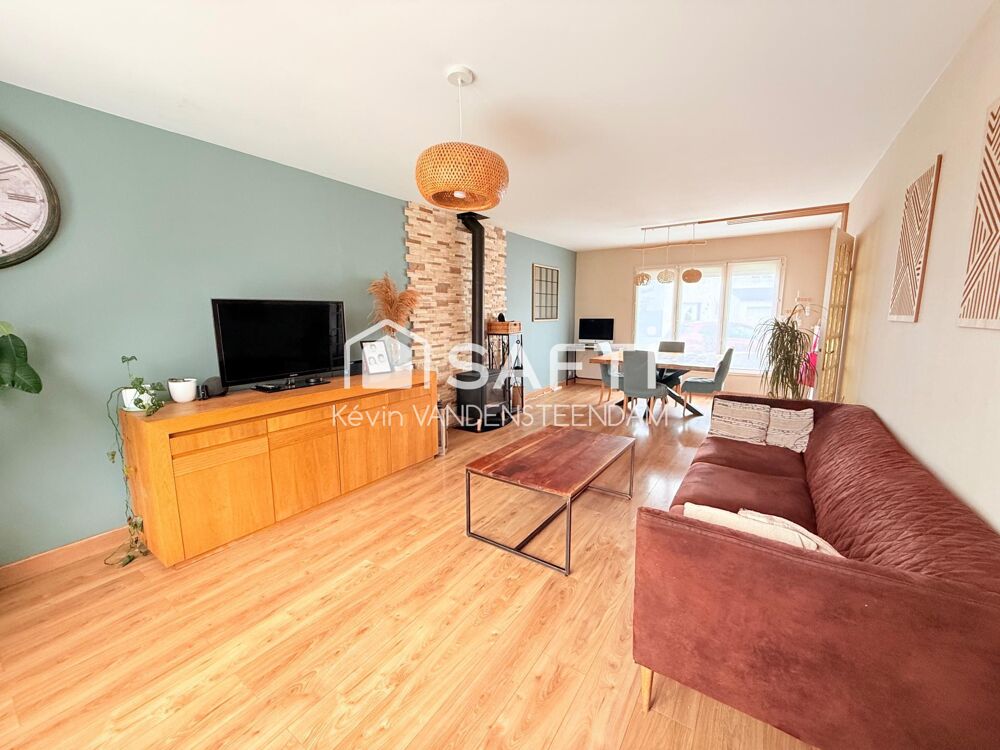Vente Maison Maison semi-individuelle 110 m²  4 chambres jardin Sequedin