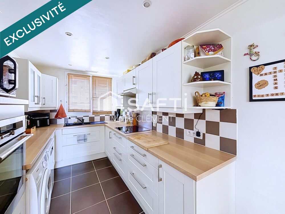 Appartement de 83 m2, 3 chambres, cave et parking