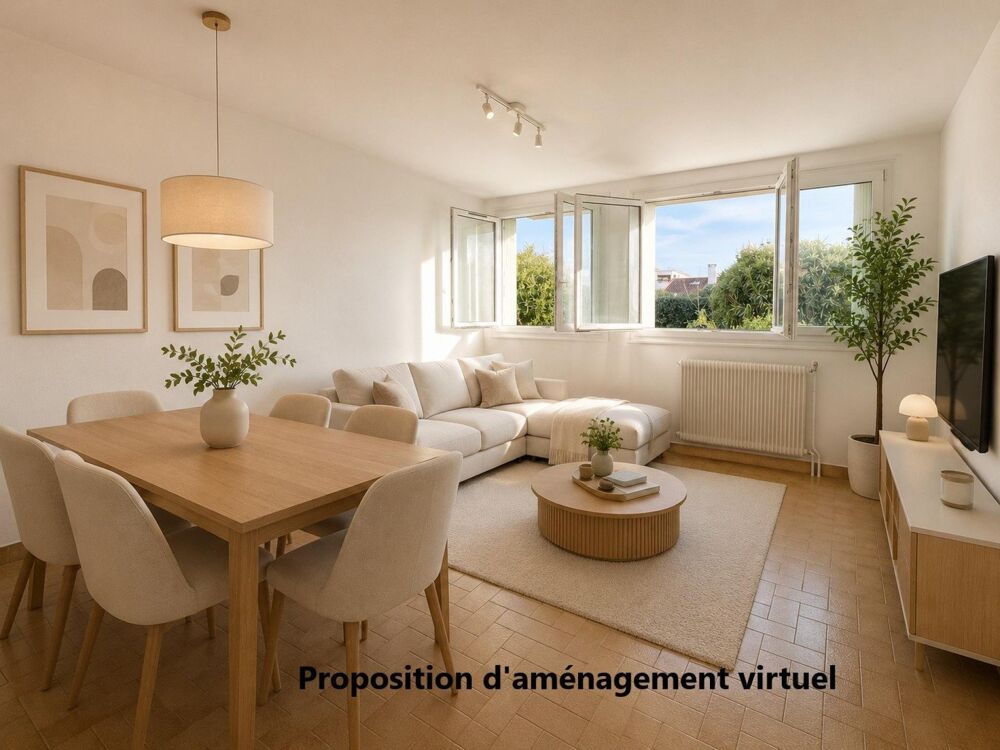 Premier achat ou investissement locatif avec des travaux : Appartement T3 au calme, sans vis à vis à et proximité des commodités