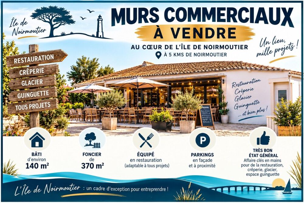   OPPORTUNITE POUR TOUS VOS PROJETS ! Noirmoutier-en-l'ile