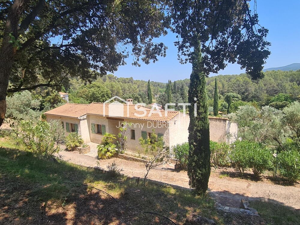 PIGNANS - MAISON TRADITIONNELLE DE 225M2 COMPOSEE DE 3 APPARTEMENTS, PISCINE, TERRAIN DE 4556M2