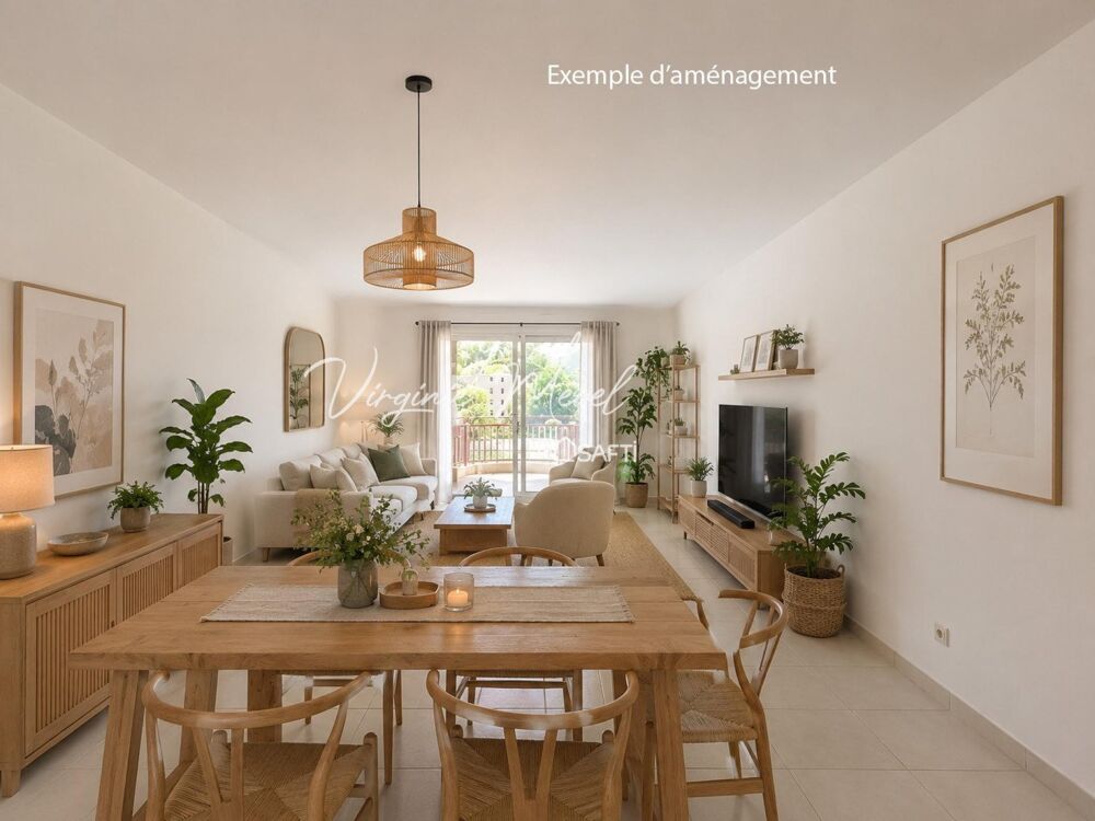 Vente Appartement Nice ouest 3 pièces 63m2 avec terrasse vue mer plein sud Nice