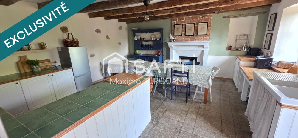 Vente Maison Longère de charme 140m², 4 chambres 1600m² de terrain. Moncoutant sur sevre