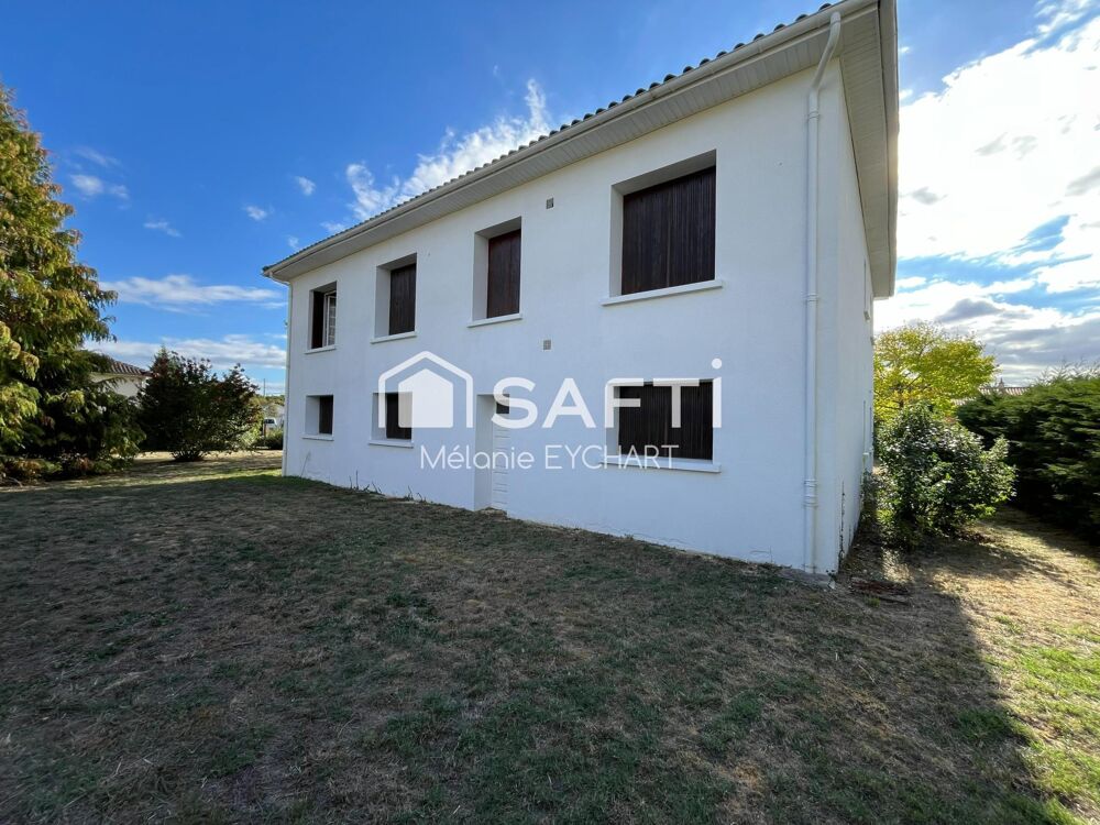 Vente Maison Maison de 113 m² habitables avec rez-de-jardin de même superficie – Terrain de 1 536 m² – La Rochefoucauld La rochefoucauld