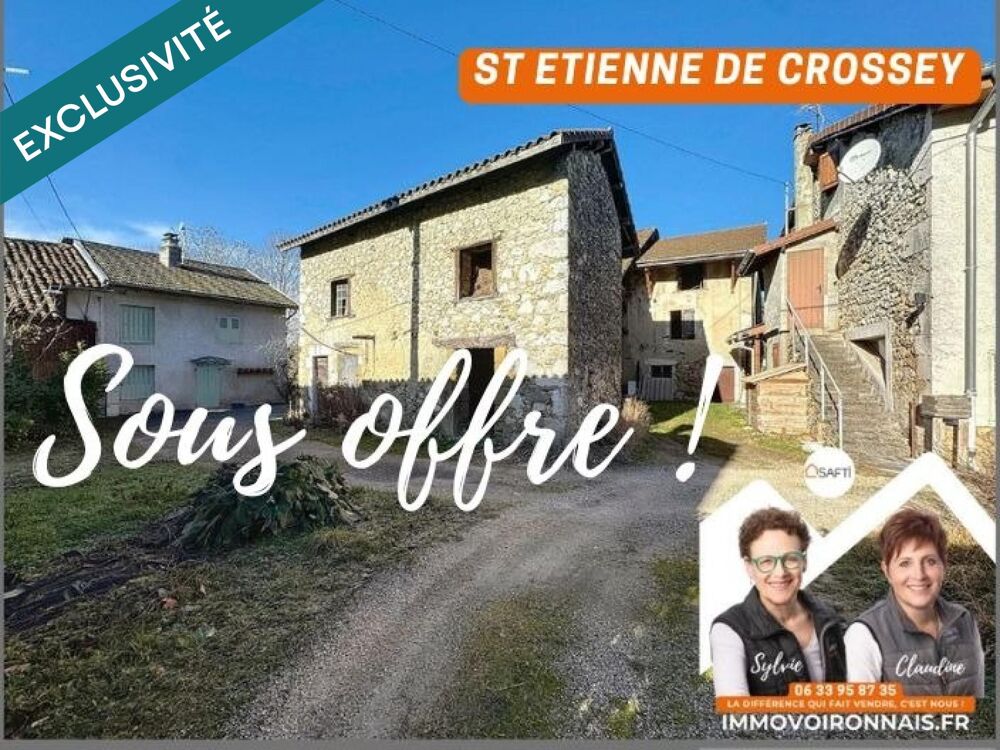 Vente Maison Maison dauphinoise en pierre à rénover, au calme, toiture neuve Saint-etienne-de-crossey