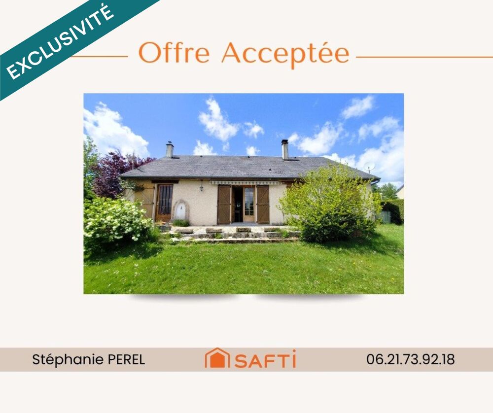 Maison plain-pied 2 chambres avec grand jardin  Calme et nature à Peyrelevade !