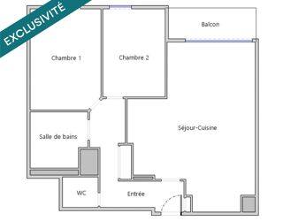  Appartement � vendre 3 pi�ces 63 m�