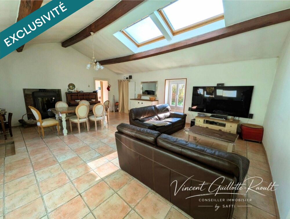 ? CHAUMES-EN-RETZ  MAISON 120 M²  3 CHAMBRES + BUREAU  TERRAIN DE 6 103 M²