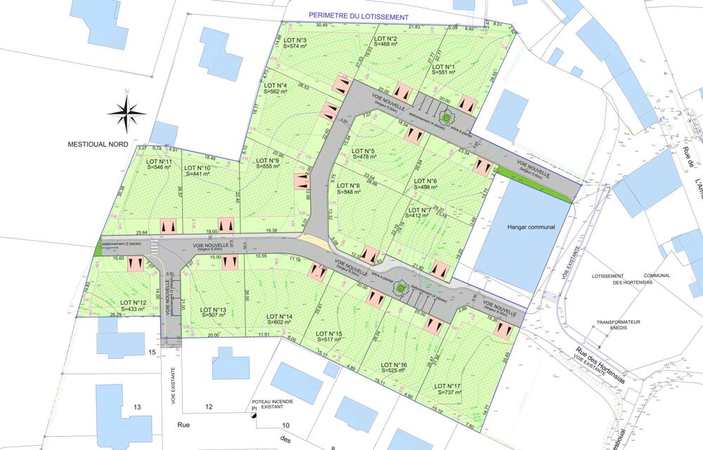 Vente Terrain TERRAIN À BÂTIR - VIABILISÉ - 562 m2 - LIBRE CONSTRUCTEUR Cleder