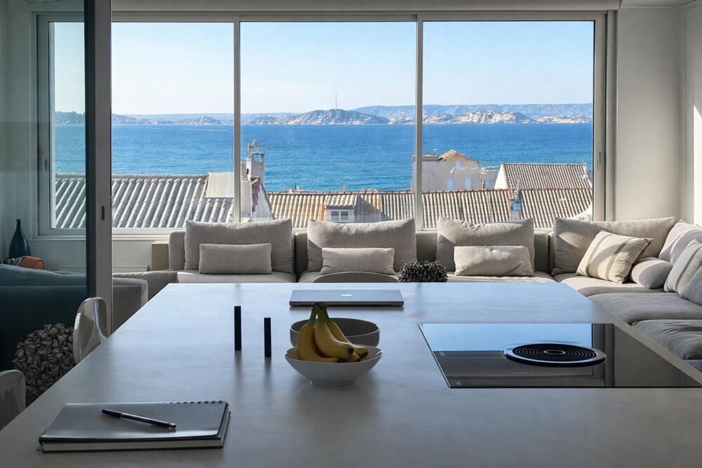 Vente Appartement DUPLEX  EN DERNIER ÉTAGE AVEC TERRASSES & VUE MER Marseille 8