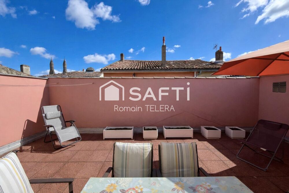 Vente Appartement Sacré-Cœur / Nansouty : T3 de 80 m² avec grande terrasse façon rooftop de 37 m² Bordeaux