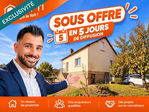   Pavillon de 80 m² sur sous-sol avec terrain de 1 200 m² et bâtiment de 115 m² Maison - 4 pièce(s) - 80 m²