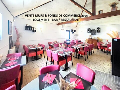 MURS 190 m&sup2; & FONDS DE COMMERCE � BAR / RESTAURANT avec LOGEMENT + TERRASSES 315000 38510 Morestel