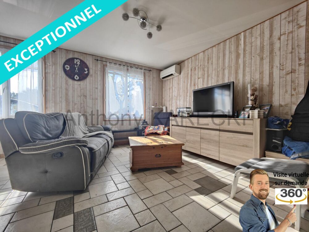 Maison 3 chambres + 1 bureau + garage + atelier
