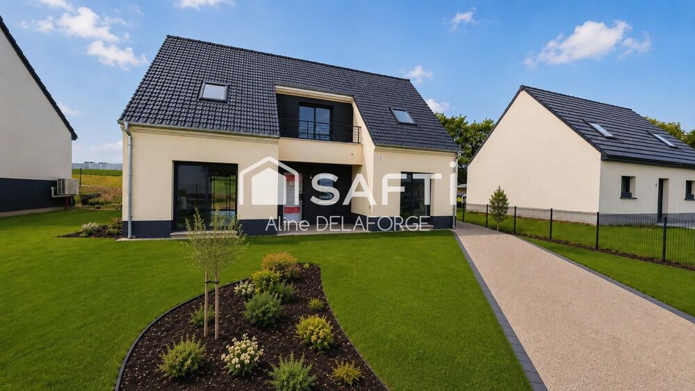 MAISON NEUVE CONTEMPORAINE  120 m²  506 m² DE TERRAIN  Aubigny-en-Artois