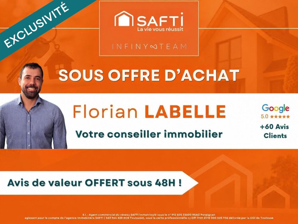 Vente Appartement Local commercial de 15 m² avec appartement T2 Perpignan