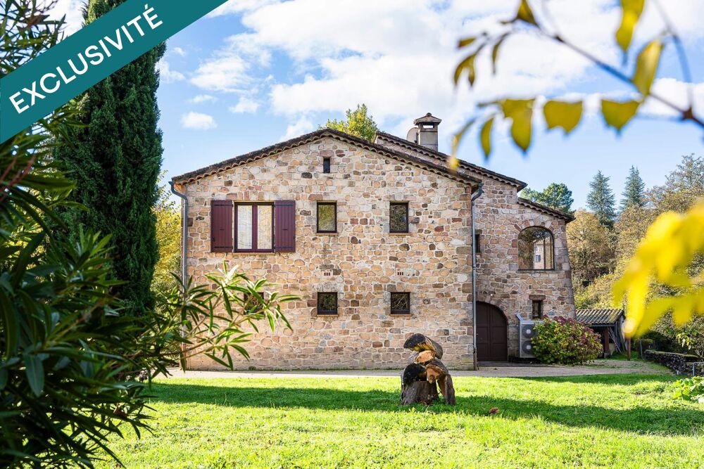Vente Maison 07140 : Maison provencale en pierres avec jardin de 3500m² et vue Les vans