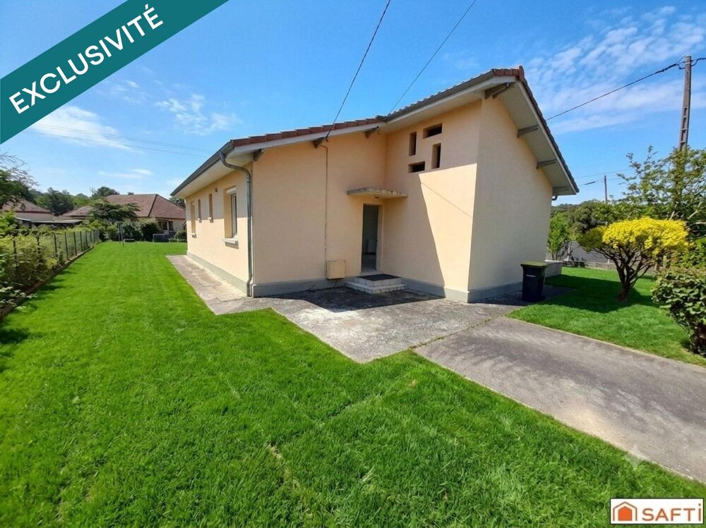 Maison de plain pied 95m2, 3 chambres, garage