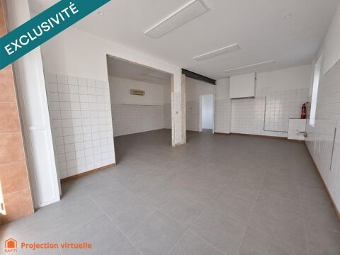   Local commercial 3 faces avec extérieur 