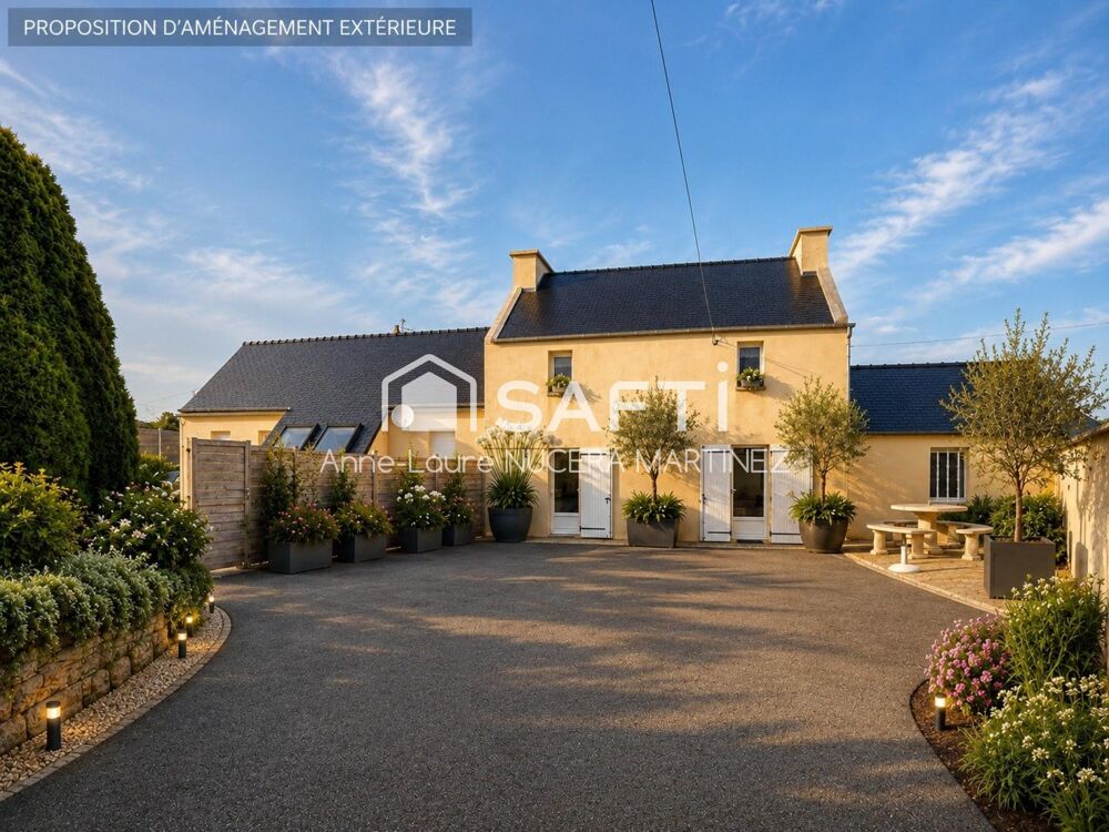 LANDEDA à 300 m de la plage  2 maisons sur 1 280 m²