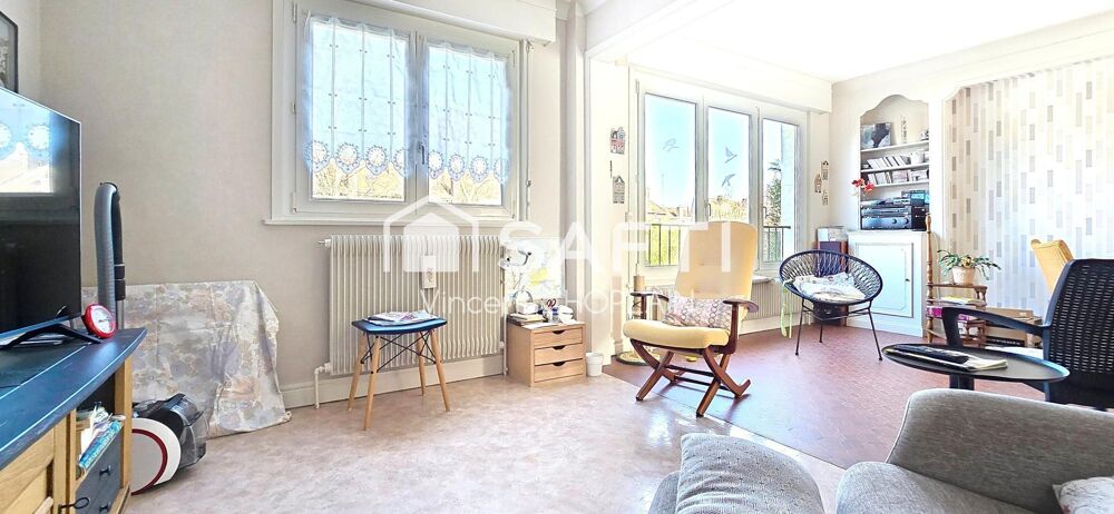 pharos, Bel-étage lumineuse, 3CH, garage jardin,135M², Métro Tram