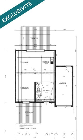  Maison à vendre 4 pièces 97 m²