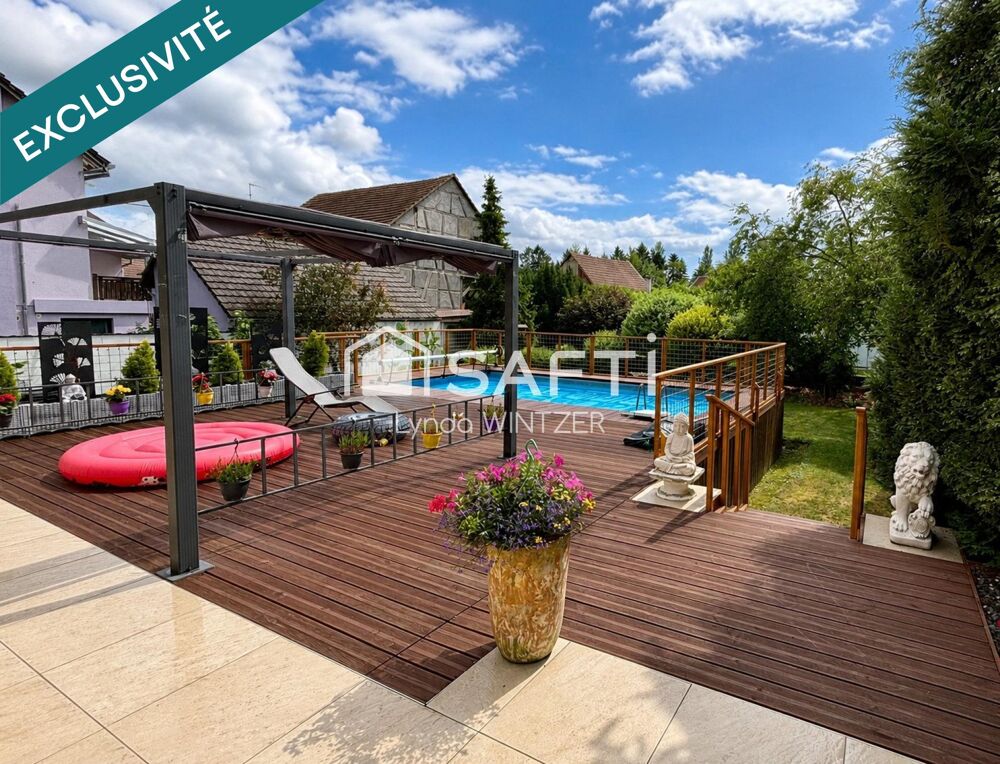 Vente Maison Au calme, superbe maison familiale avec piscine, Quatre chambres dont deux chambres de plain pied et DPE C Schoenau