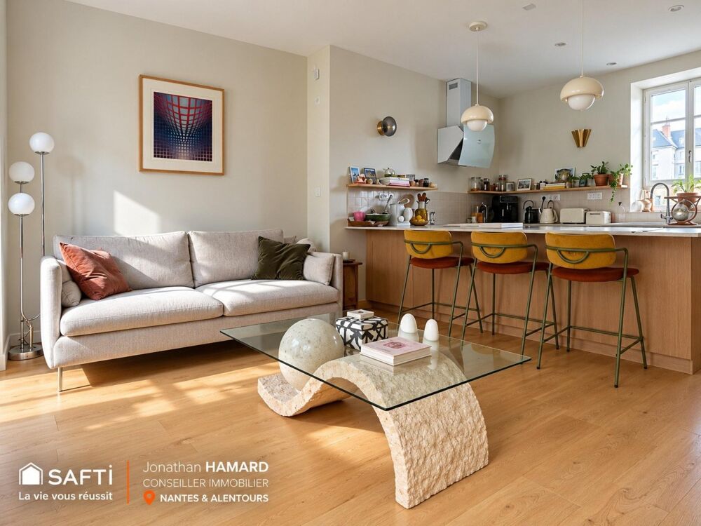Vente Appartement Nantes – Olivettes | L'élégance d'un duplex entièrement réinventé Nantes