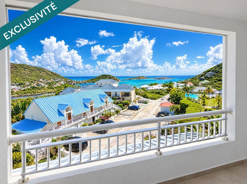 Vente Appartement T2 cul de sac pleine vue mer Saint-martin