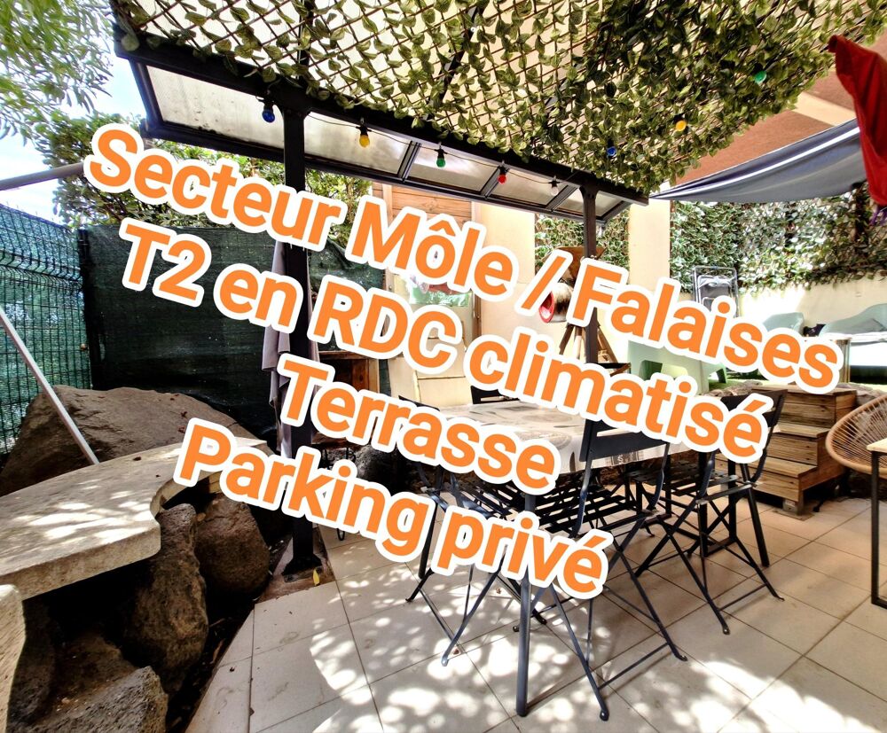T2 en parfait état, terrasse, emplacement véhicule