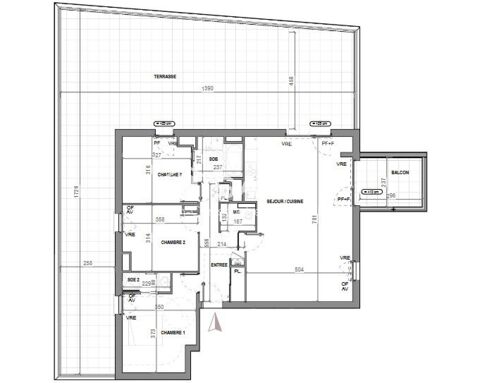  Appartement à vendre 4 pièces 91 m²