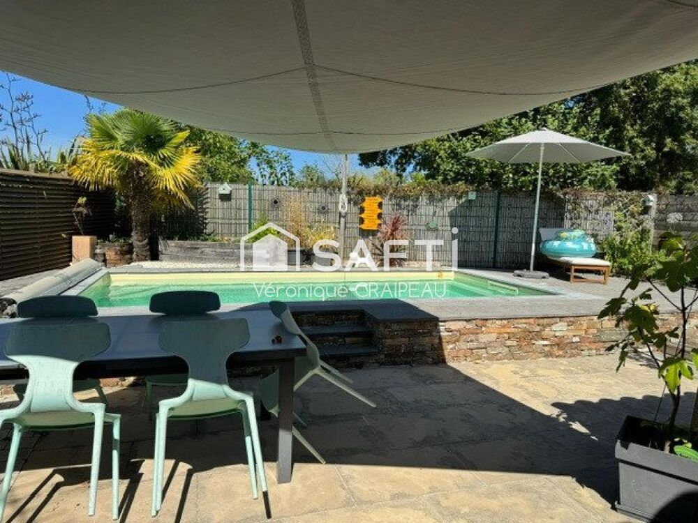 Vente Maison Charme, authenticité pour cette jolie maison familiale de 107m² hab avec 3 chambres, extérieur et piscine en village. La roche-sur-yon