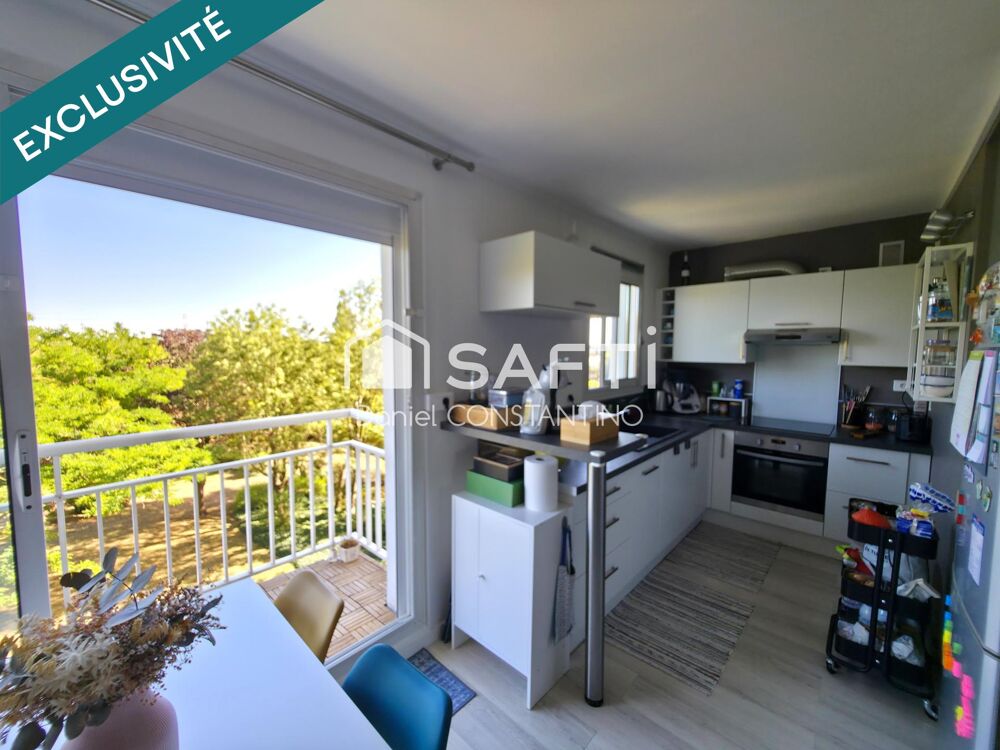 Appartement F3, 2 chambres, 50 m² avec Balcon