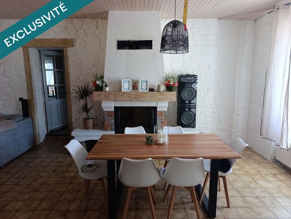 Vente Maison Longère rénovée – 115 m² – Terrain clos de 2 283 m² – Thizay (36100) Thizay