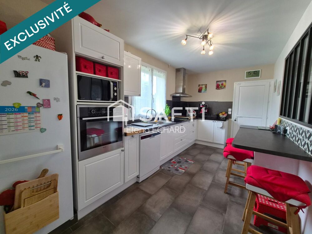 Vente Maison RARE – 6 CHAMBRES – AUCUN TRAVAUX – MAISON 146 m² – GARAGE DOUBLE – CALME Magnanville