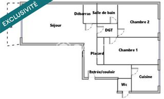  Appartement à vendre 3 pièces 65 m²