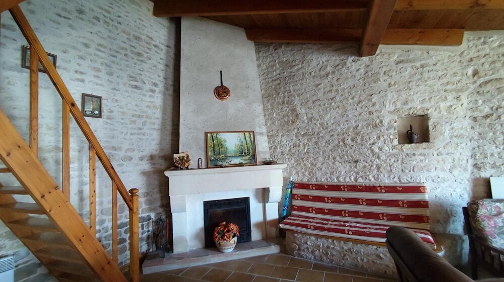 500 m océan, maison 100 m², pierre, charme, cheminée