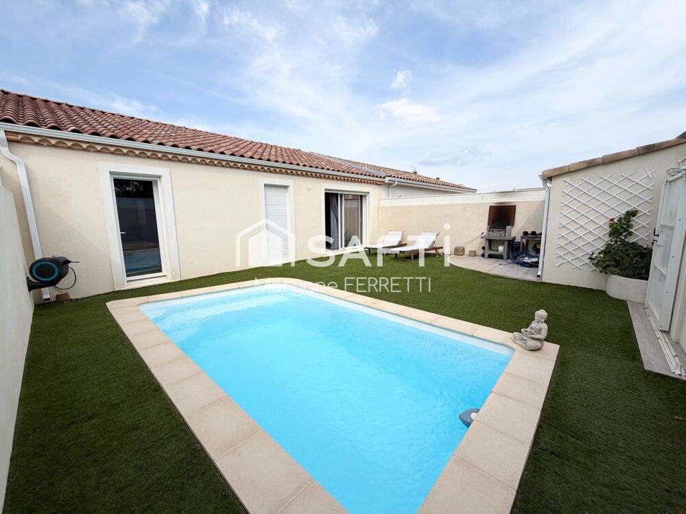 Vente Maison MAISON 90 M² AVEC PISCINE SUR TERRAIN DE 230 M² Ouveillan